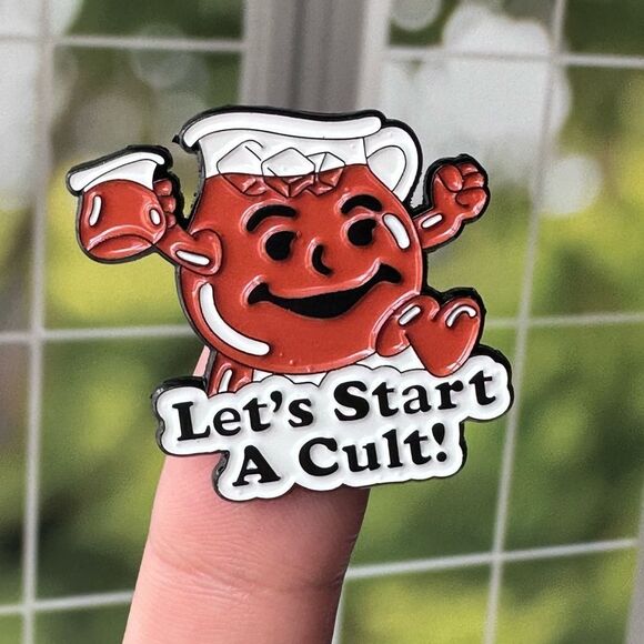 Let’s Start a Cult Koolaid Enamel Pin/ Brooch Lapel - Picture 1 of 6